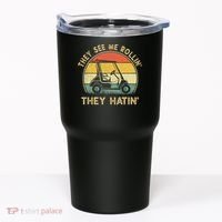 Funny Golf Cart It's a Villages Thing Golf Car Humor Tumbler thumb 0