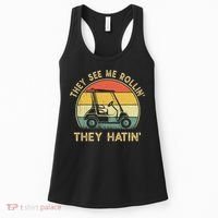 Funny Golf Cart It's a Villages Thing Golf Car Humor Women's Tank Top thumb 0