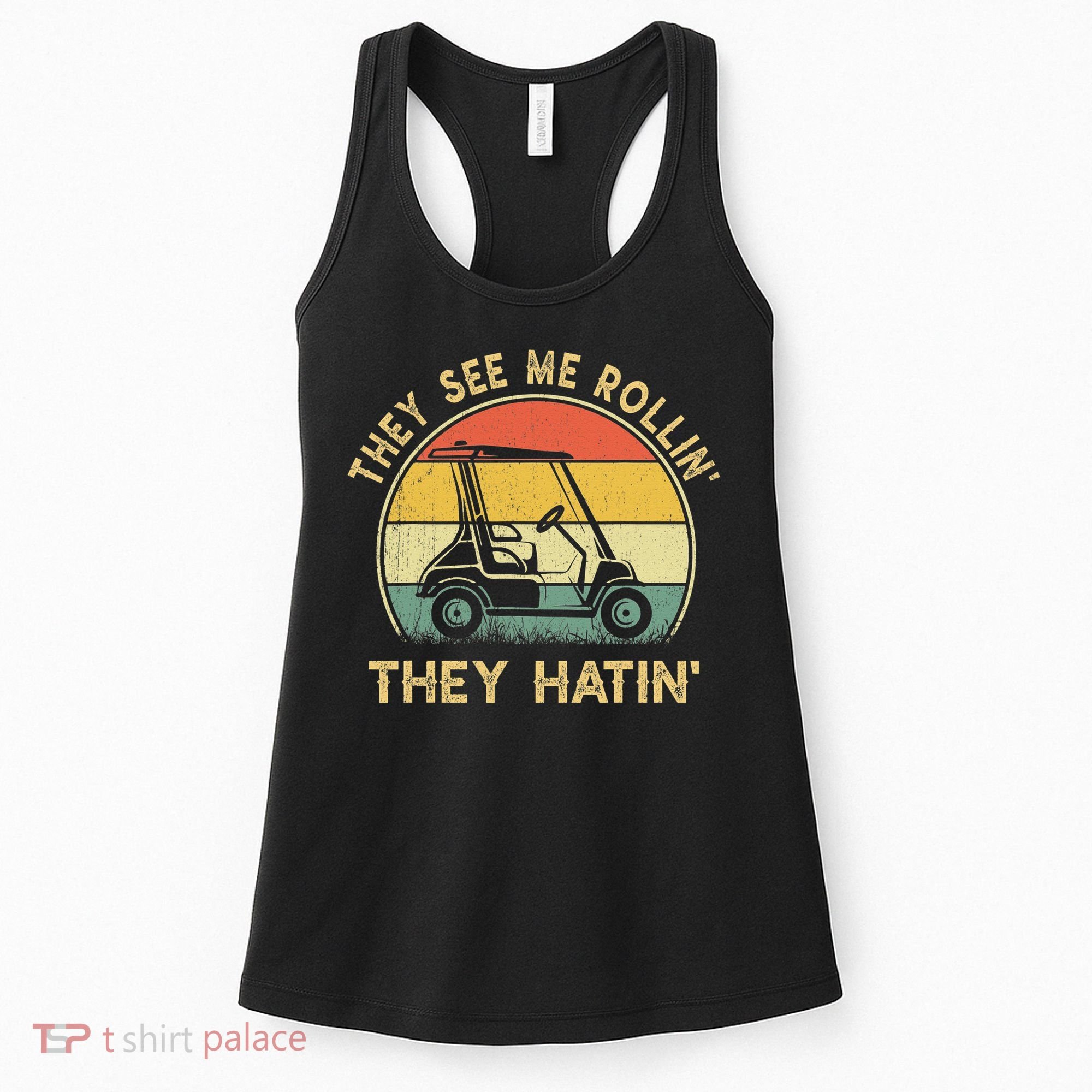 Funny Golf Cart It's a Villages Thing Golf Car Humor Women's Tank Top