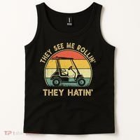 Funny Golf Cart It's a Villages Thing Golf Car Humor Tank Top thumb 2