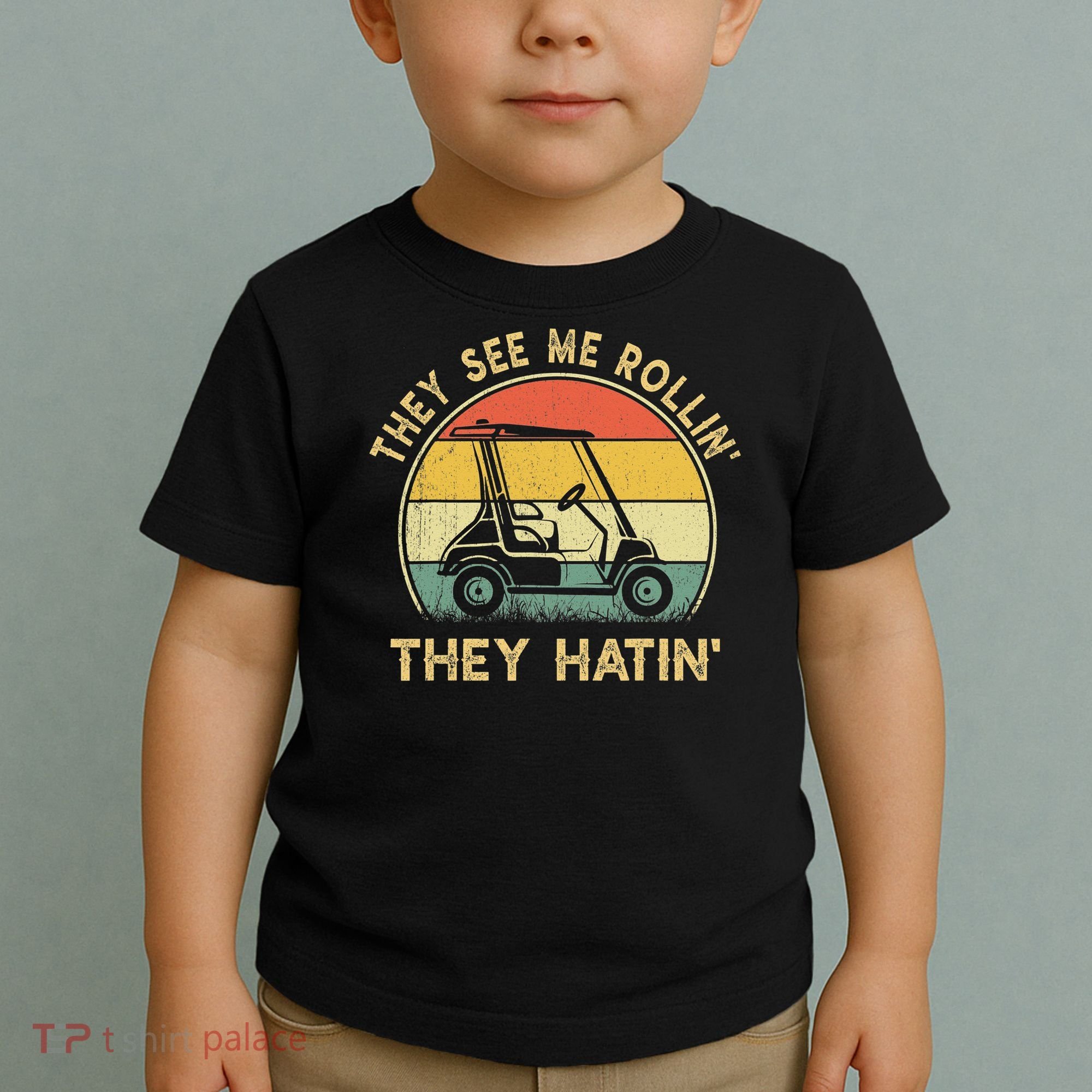 Funny Golf Cart It's a Villages Thing Golf Car Humor Toddler T-Shirt