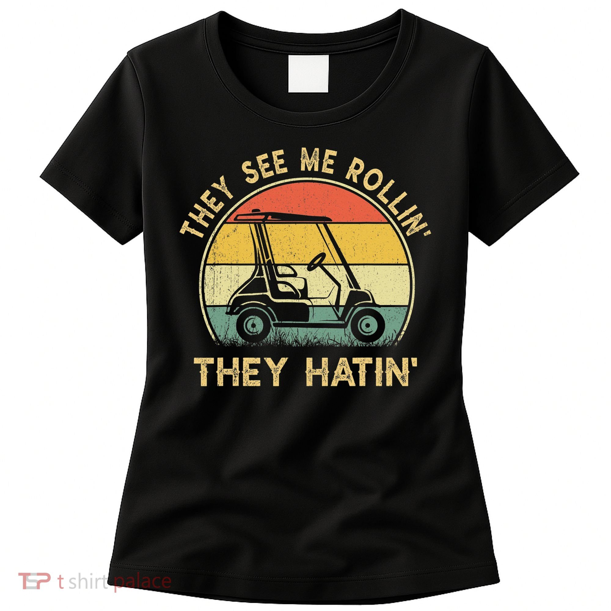 Funny Golf Cart It's a Villages Thing Golf Car Humor Women's T-Shirt