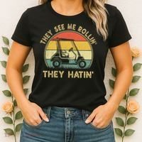 Funny Golf Cart It's a Villages Thing Golf Car Humor Women's T-Shirt thumb 2