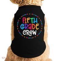 Fifth Grade Crew 5th Grade Back To School Teacher Doggie Tank thumb 0