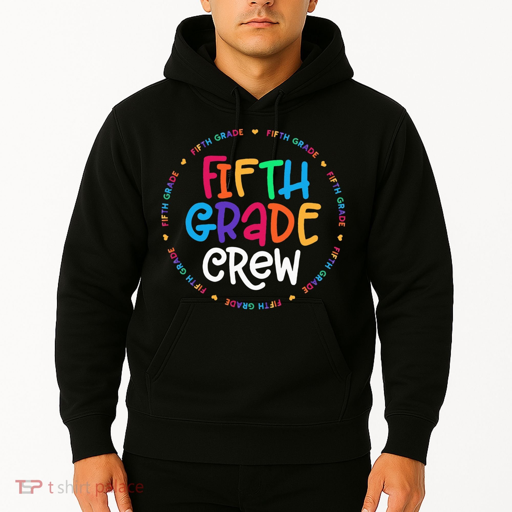 Fifth Grade Crew 5th Grade Back To School Teacher Hoodie