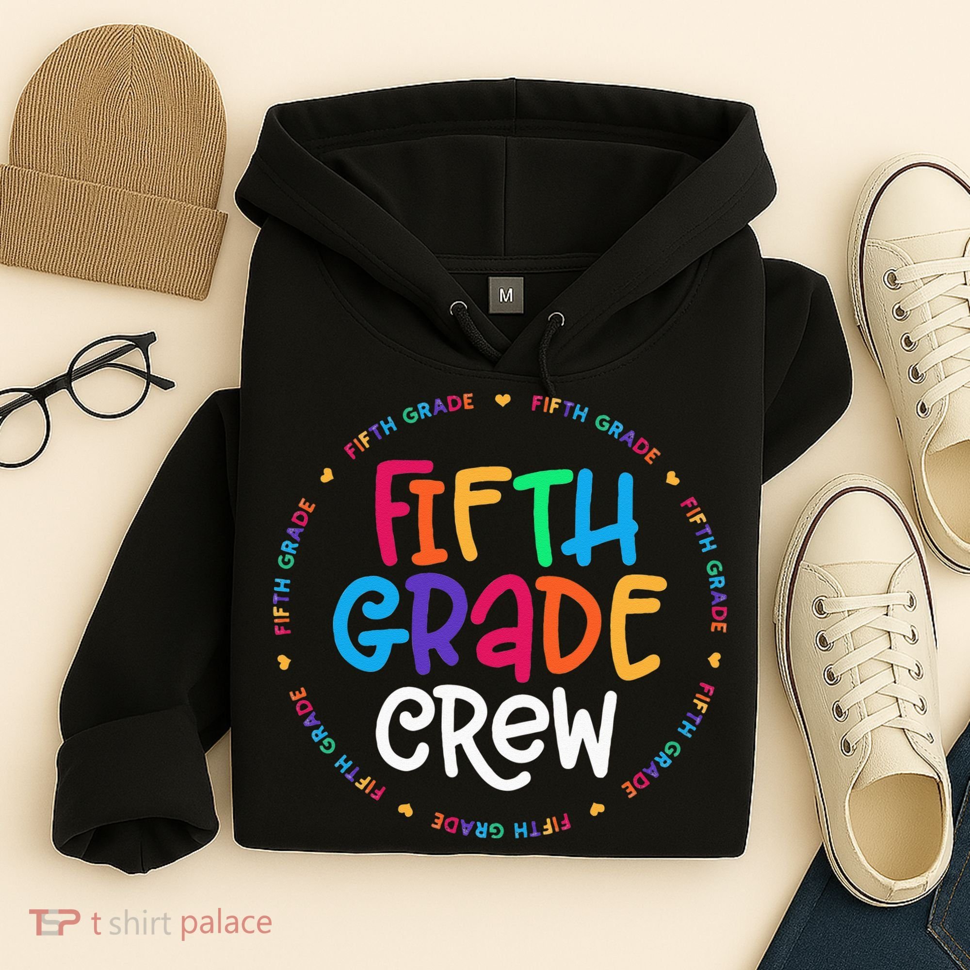 Fifth Grade Crew 5th Grade Back To School Teacher Hoodie