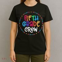 Fifth Grade Crew 5th Grade Back To School Teacher T-Shirt thumb 4