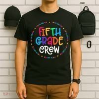 Fifth Grade Crew 5th Grade Back To School Teacher T-Shirt thumb 6