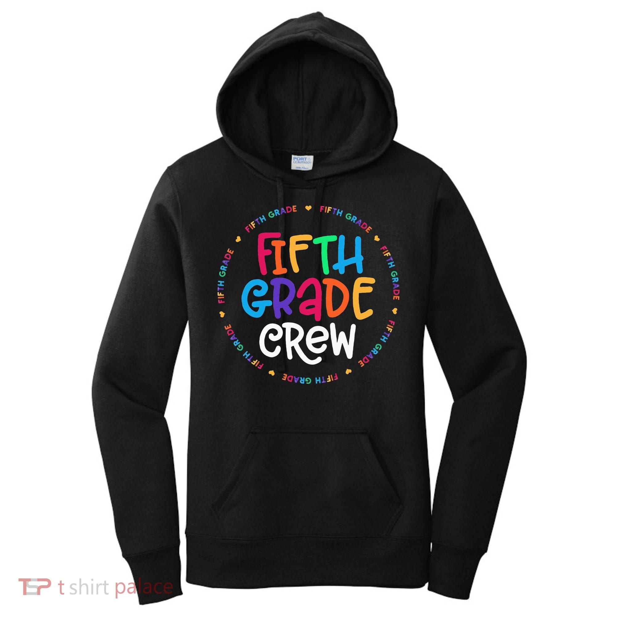 Fifth Grade Crew 5th Grade Back To School Teacher Women's Hoodie