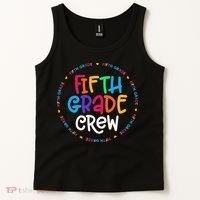 Fifth Grade Crew 5th Grade Back To School Teacher Tank Top thumb 2