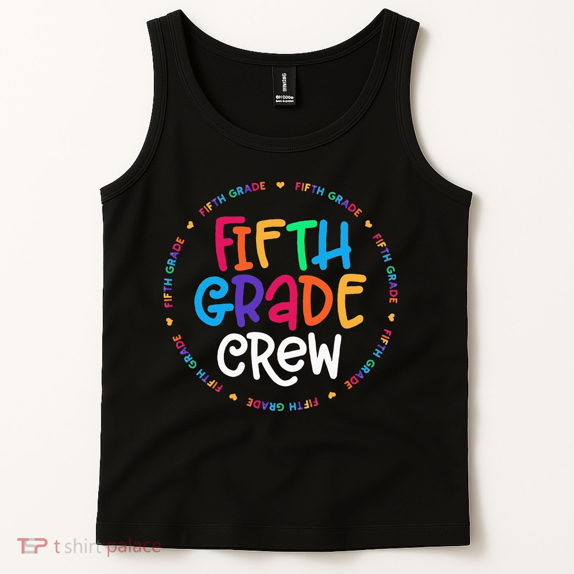 Fifth Grade Crew 5th Grade Back To School Teacher Tank Top