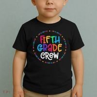 Fifth Grade Crew 5th Grade Back To School Teacher Toddler T-Shirt thumb 2