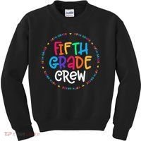 Fifth Grade Crew 5th Grade Back To School Teacher Kids Sweatshirt thumb 0
