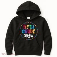 Fifth Grade Crew 5th Grade Back To School Teacher Kids Hoodie thumb 0