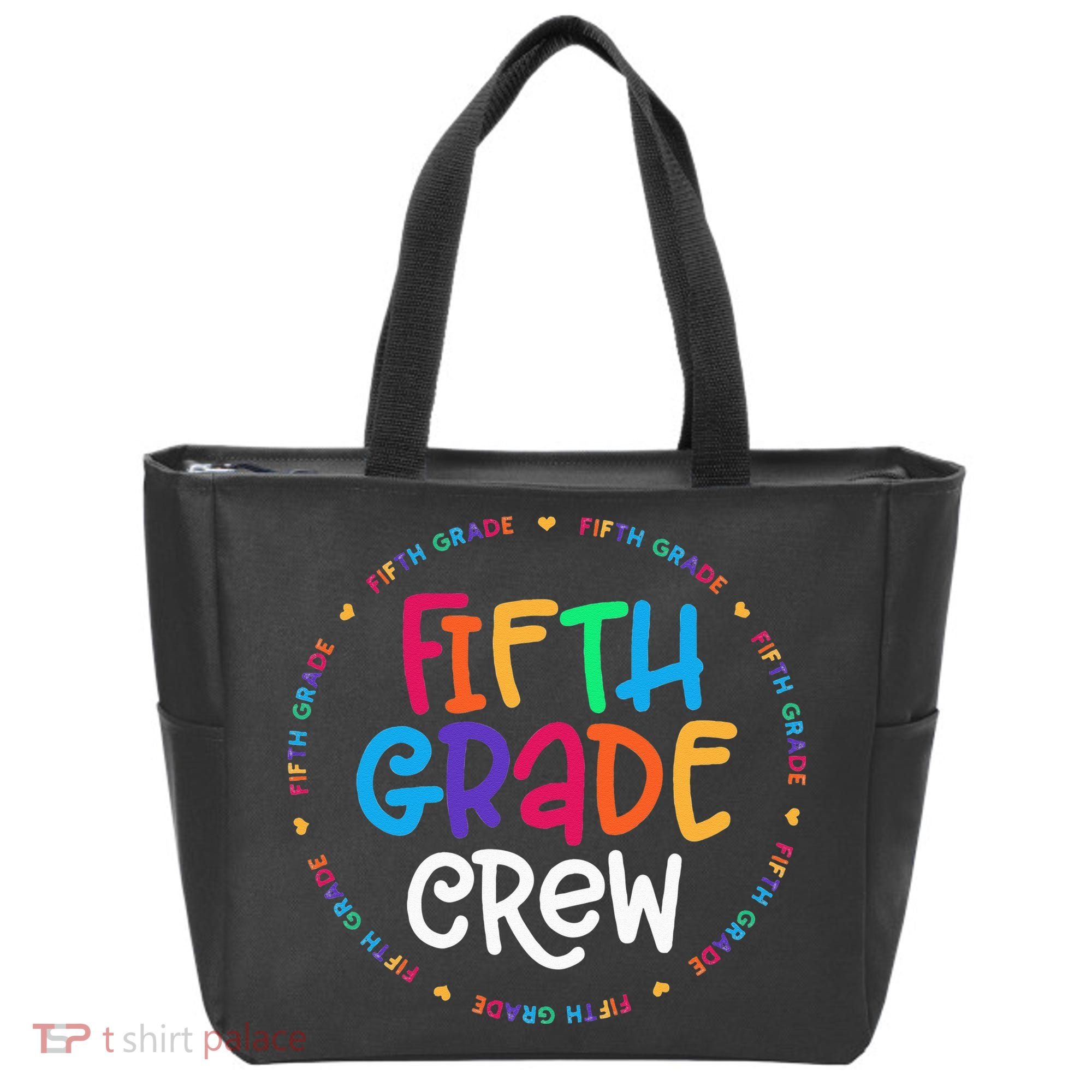 Fifth Grade Crew 5th Grade Back To School Teacher Tote Bag