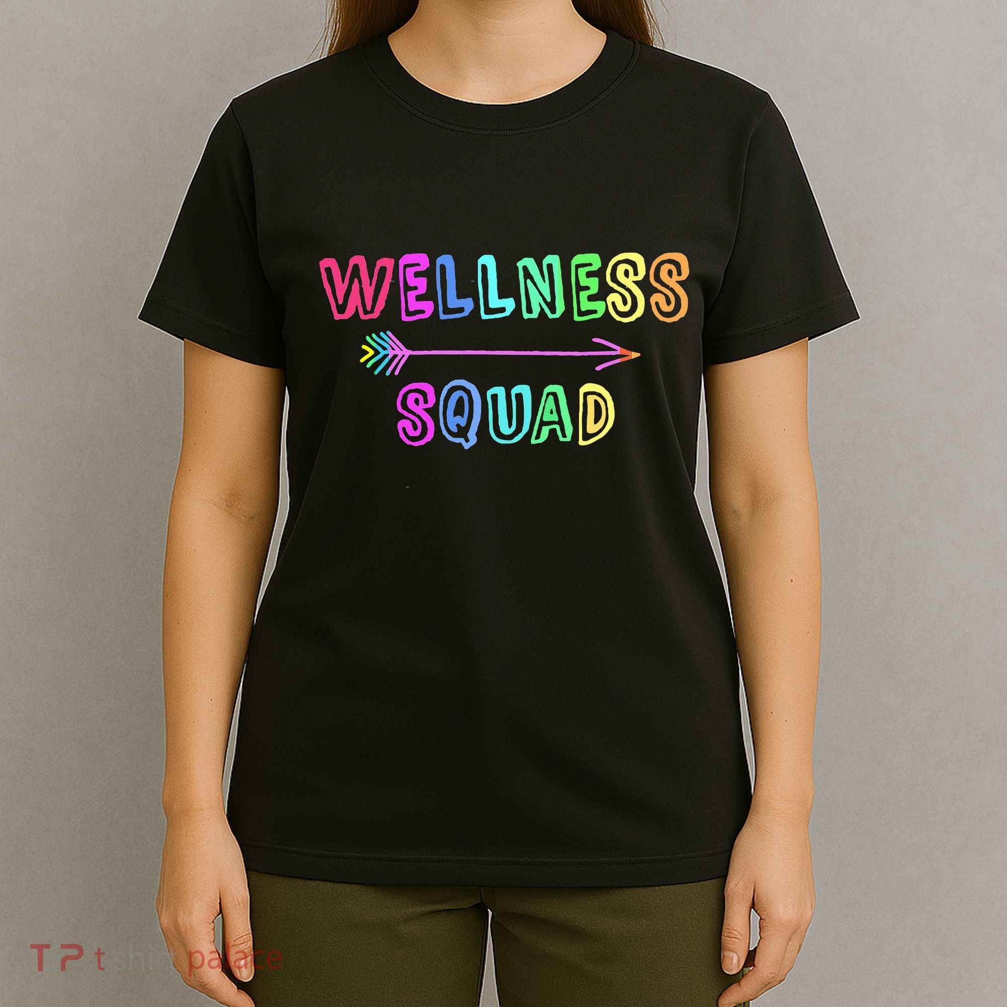 Fitness Gym Crew Health Trainer Tribe WELLNESS Coach Squad T-Shirt