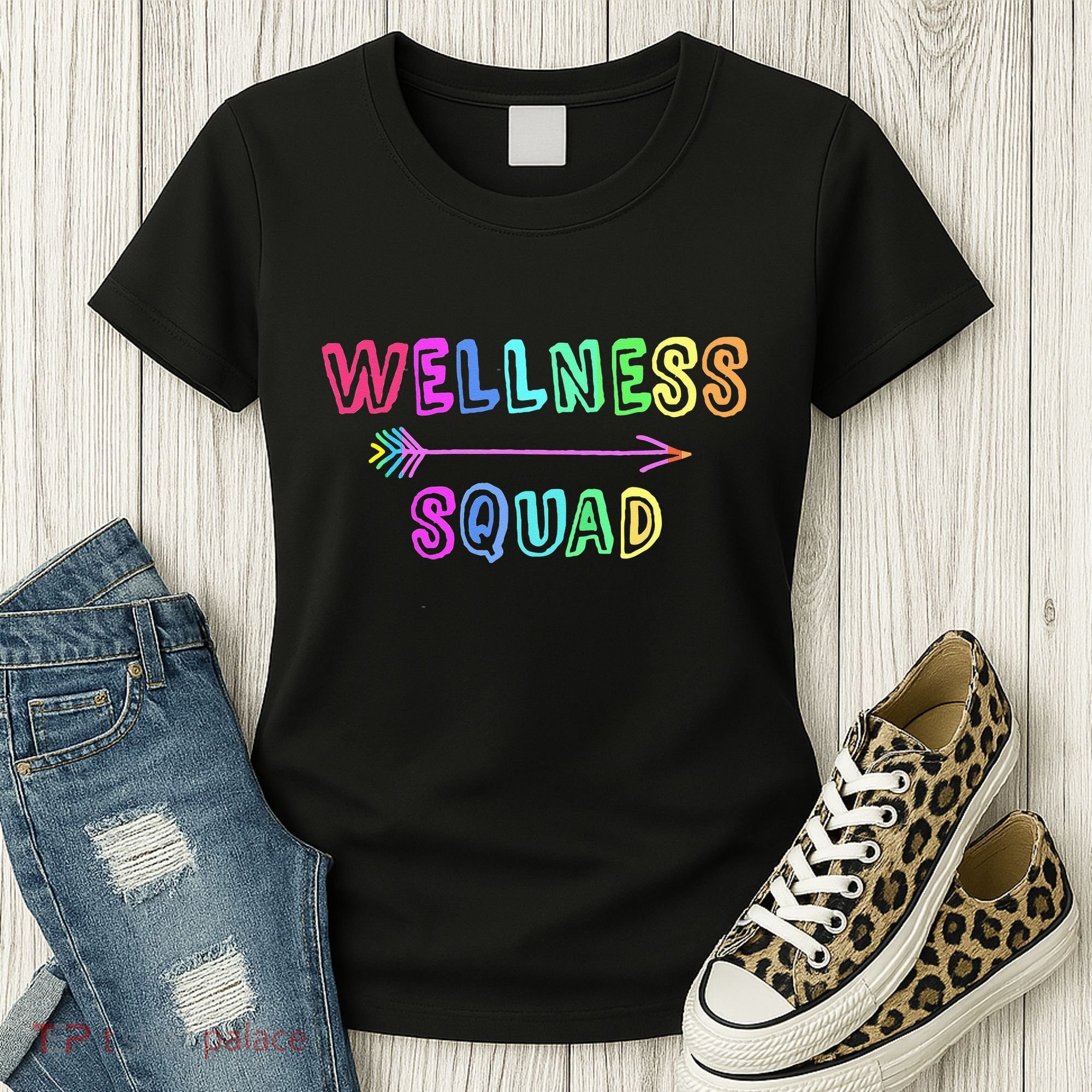Fitness Gym Crew Health Trainer Tribe WELLNESS Coach Squad Women's T-Shirt