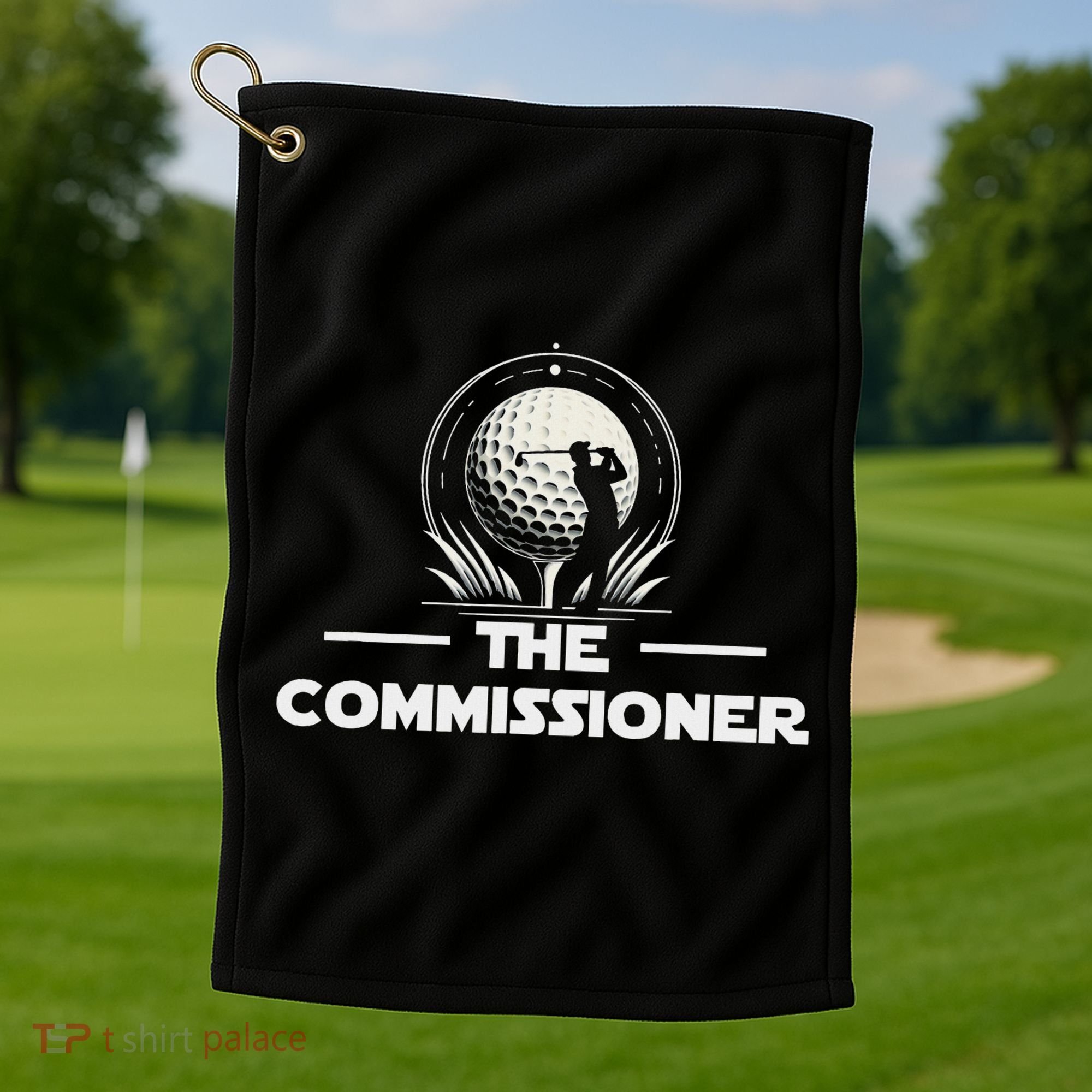 Funny Golfer Commissioner Golf League Golfing Sport Golf Towel