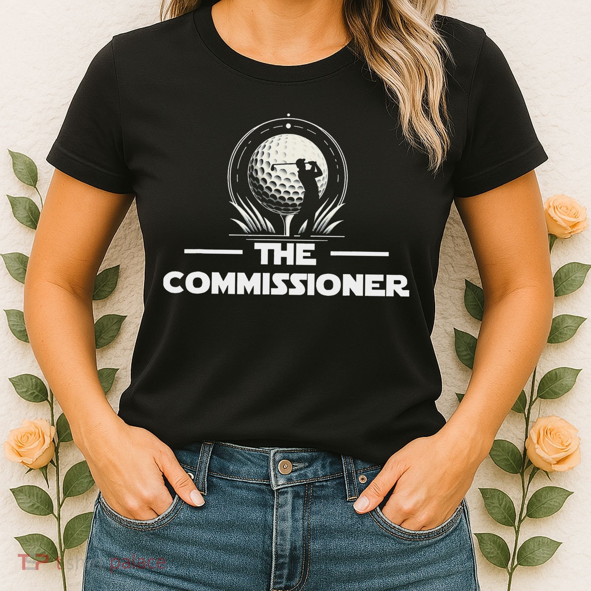 Funny Golfer Commissioner Golf League Golfing Sport Women's T-Shirt