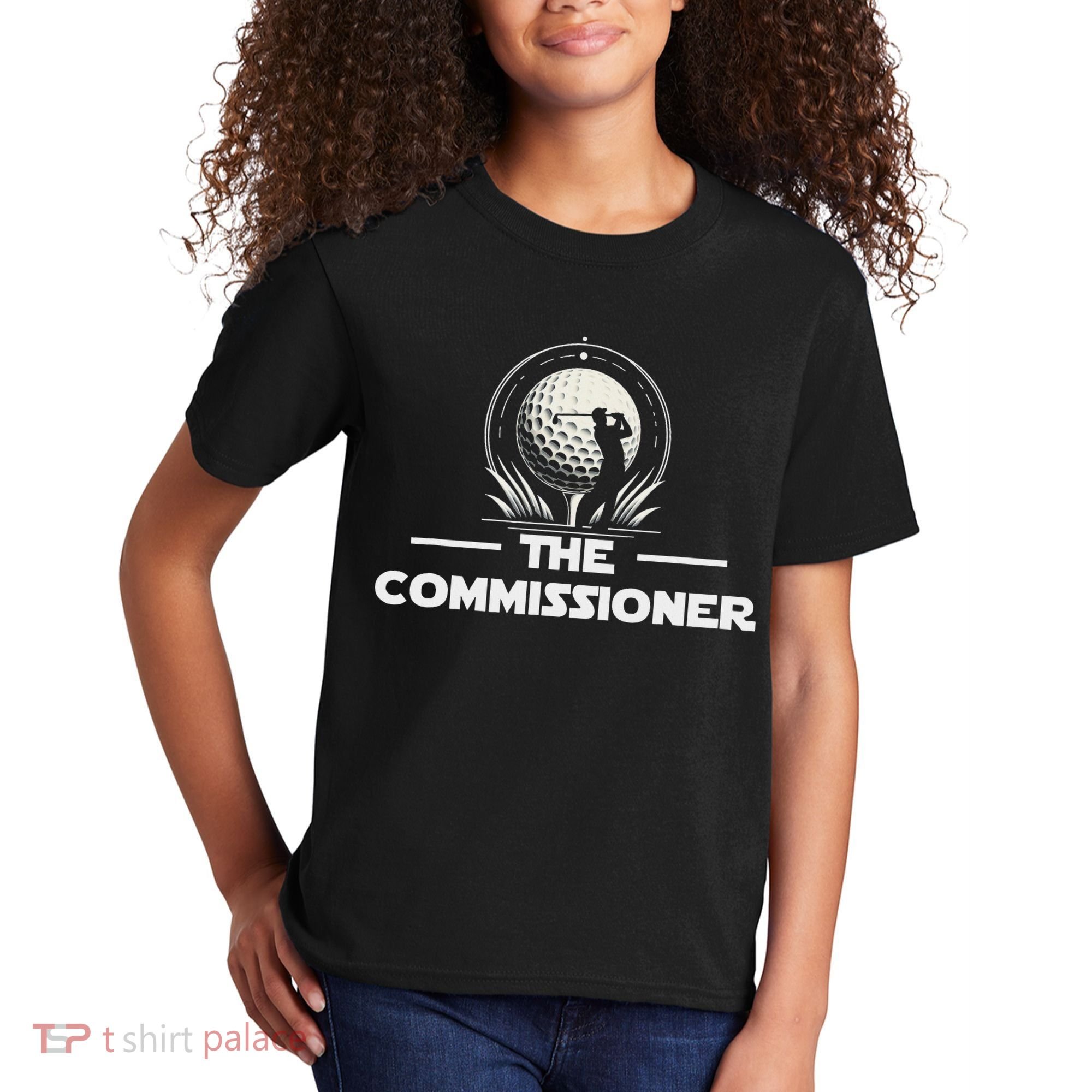 Funny Golfer Commissioner Golf League Golfing Sport Kids T-Shirt