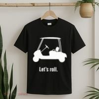 Funny Golf Cart LetS Roll T-Shirt thumb 2
