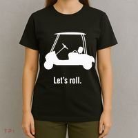 Funny Golf Cart LetS Roll T-Shirt thumb 4