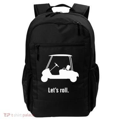 Funny Golf Cart LetS Roll Backpack
