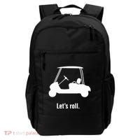 Funny Golf Cart LetS Roll Backpack thumb 0