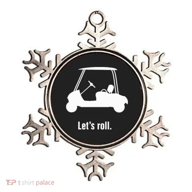 Funny Golf Cart LetS Roll Ornament