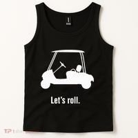 Funny Golf Cart LetS Roll Tank Top thumb 2