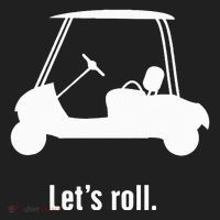 Funny Golf Cart LetS Roll Golf Towel thumb 3