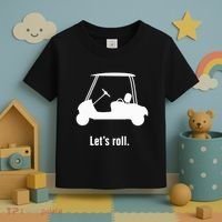 Funny Golf Cart LetS Roll Toddler T-Shirt thumb 3