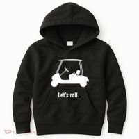 Funny Golf Cart LetS Roll Kids Hoodie thumb 0