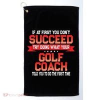 Fun Golf Coach Gift Funny Golfing Coaches Quote Great Gift Golf Towel thumb 0