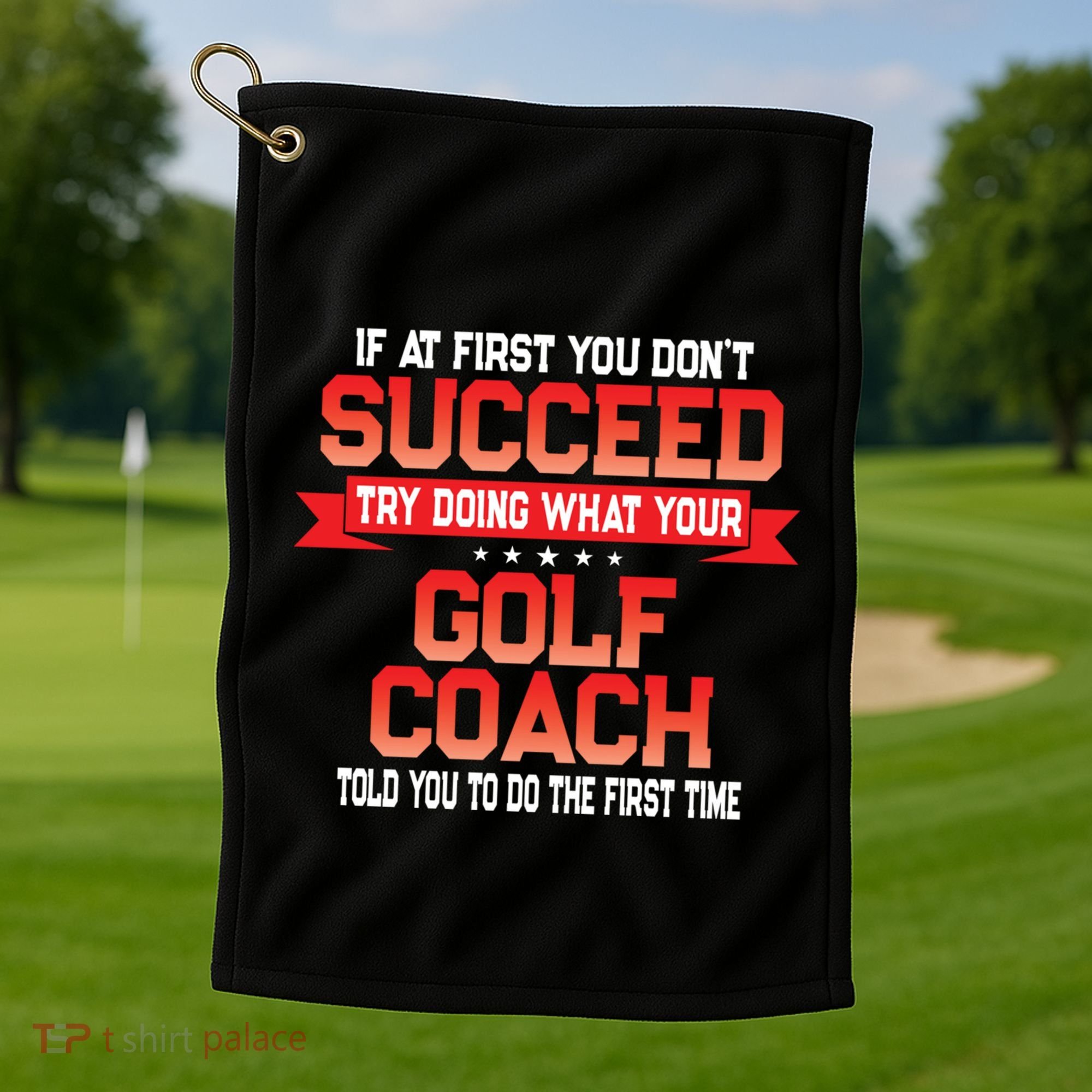 Fun Golf Coach Gift Funny Golfing Coaches Quote Great Gift Golf Towel