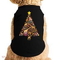 Funny Giraffe Christmas Tree Zookeeper Xmas Doggie Tank thumb 0