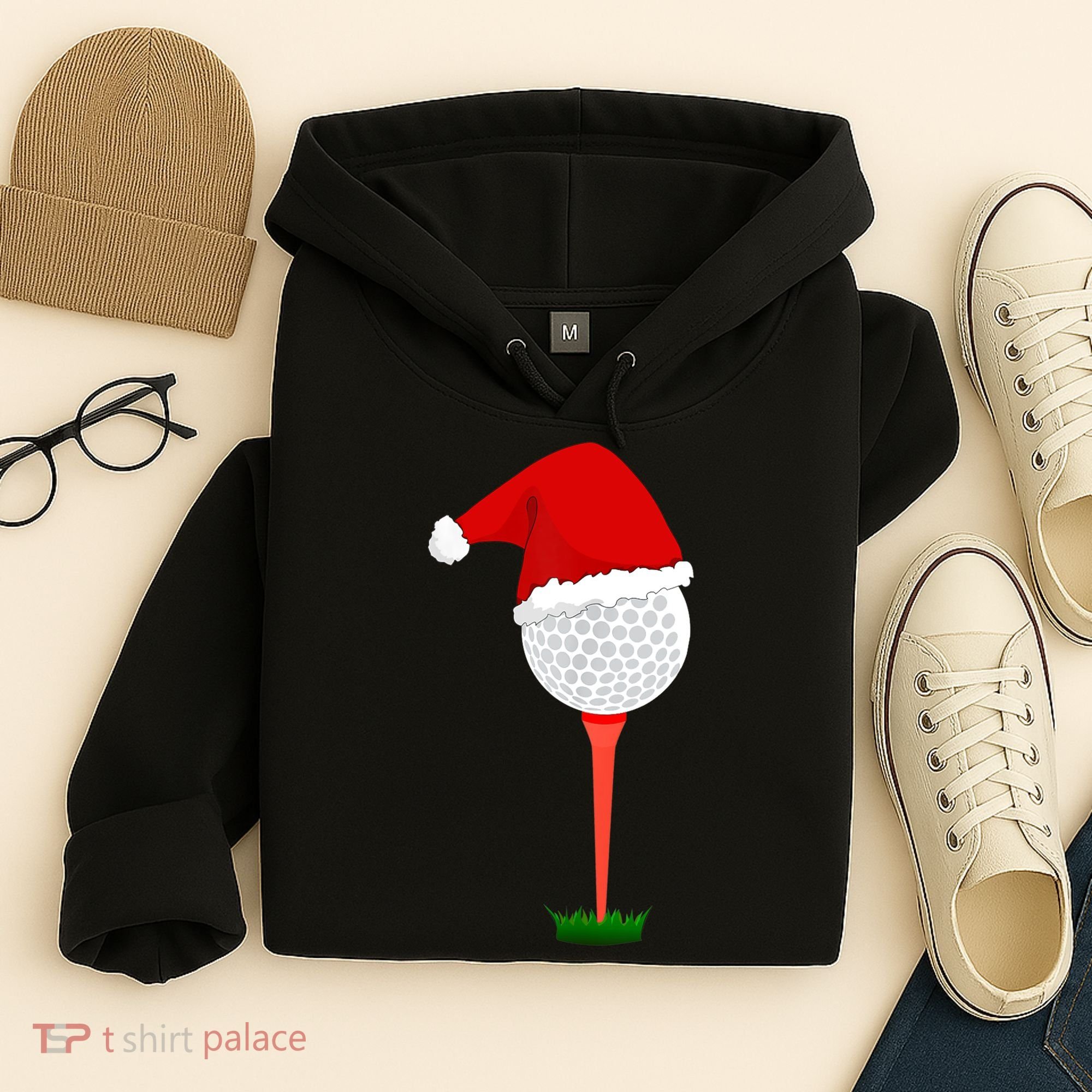 Funny Golfing Christmas Tee Holiday Golf Ball TShirt Hoodie