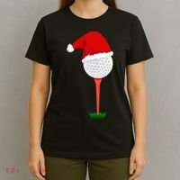 Funny Golfing Christmas Tee Holiday Golf Ball TShirt T-Shirt thumb 4