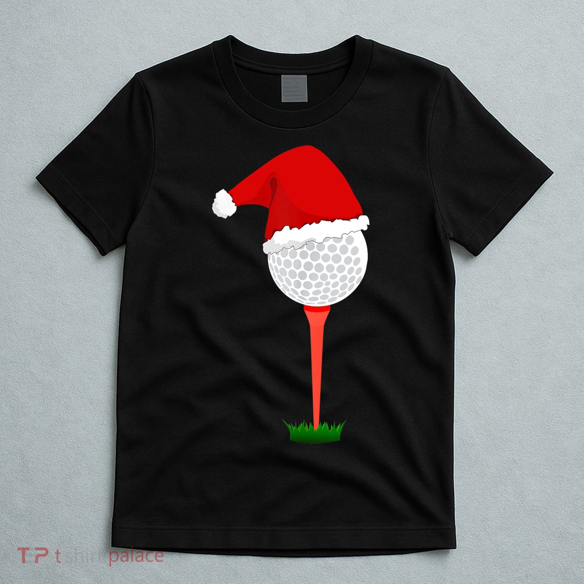 Funny Golfing Christmas Tee Holiday Golf Ball TShirt T-Shirt