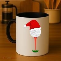 Funny Golfing Christmas Tee Holiday Golf Ball TShirt Coffee Mug thumb 4