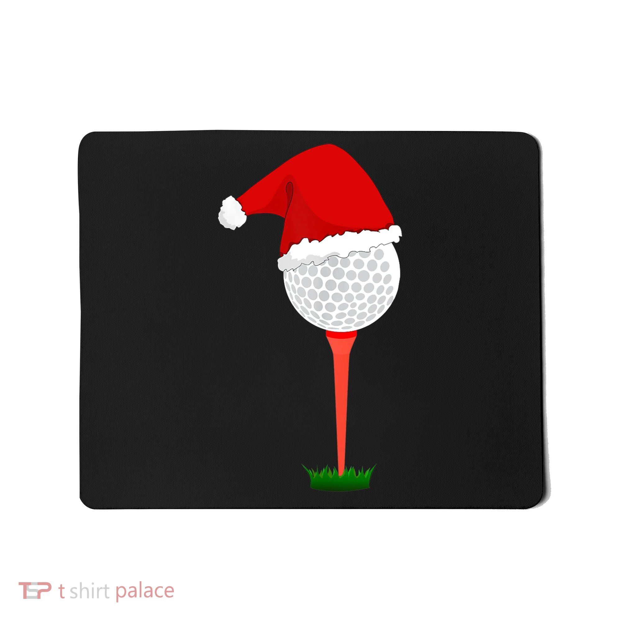 Funny Golfing Christmas Tee Holiday Golf Ball TShirt Mousepad