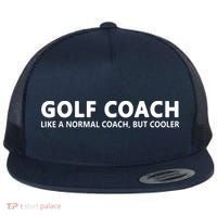 Funny Golf Coach Definition Golf Coach Flat Bill Trucker Hat thumb 0