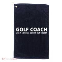 Funny Golf Coach Definition Golf Coach Golf Towel thumb 0