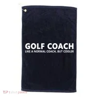 Funny Golf Coach Definition Golf Coach Golf Towel thumb 0