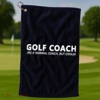 Funny Golf Coach Definition Golf Coach Golf Towel thumb 1