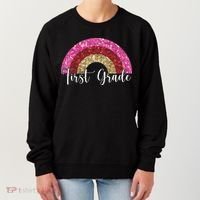First Grade Cute Rainbow Back To School Women's Sweatshirt thumb 0