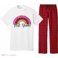 First Grade Cute Rainbow Back To School Pajama Set thumb 0