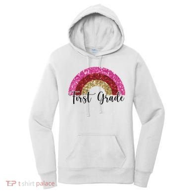 First Grade Cute Rainbow Back To School Women's Hoodie