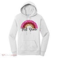 First Grade Cute Rainbow Back To School Women's Hoodie thumb 0