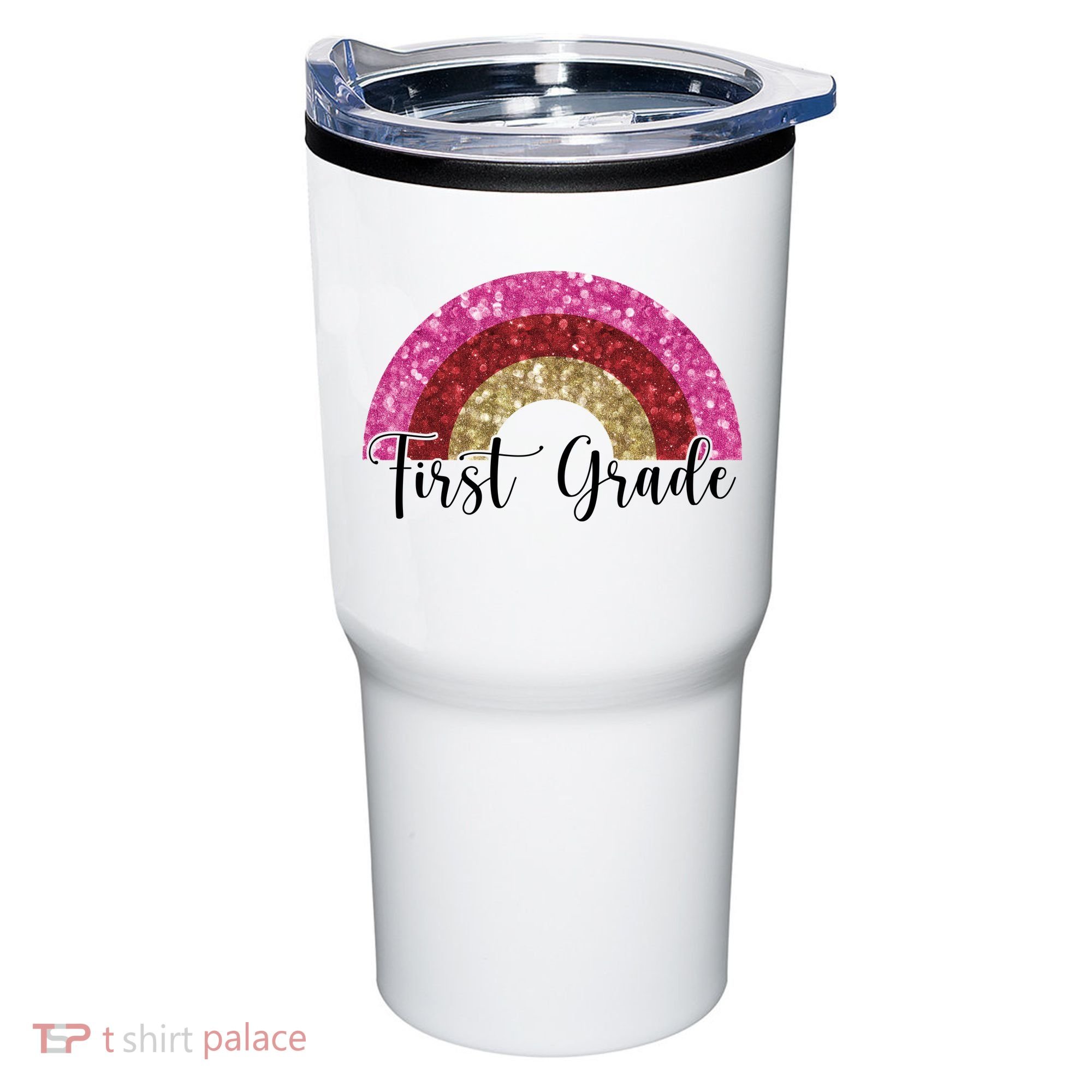 First Grade Cute Rainbow Back To School Tumbler